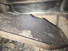 Messy baffle plate and flue