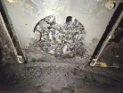 A totally blocked flue... very dangerous!!!